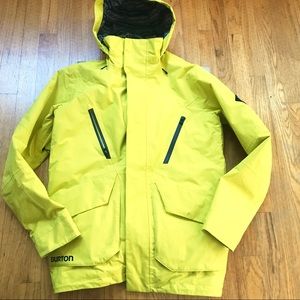Yellow Burton Ski Snowboard Snow Jacket 
